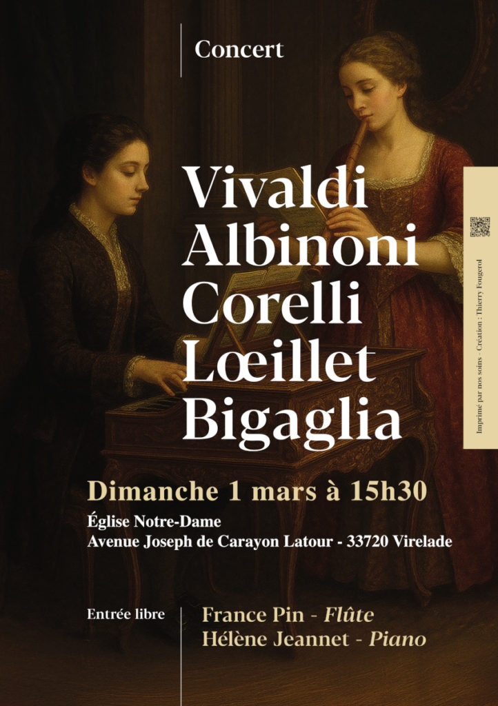 Affiche Concert Classique - Eglise de Virelade