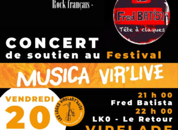 Affiche Concert LKO & Fred BATISTA - soutien Festival Musica Vir'Live - Les Loges Virelartdaise