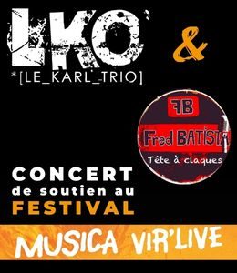 Illustration Evenement Concert LKO & Fred BATISTA - soutien Festival Musica Vir'Live - Les Loges Virelartdaise