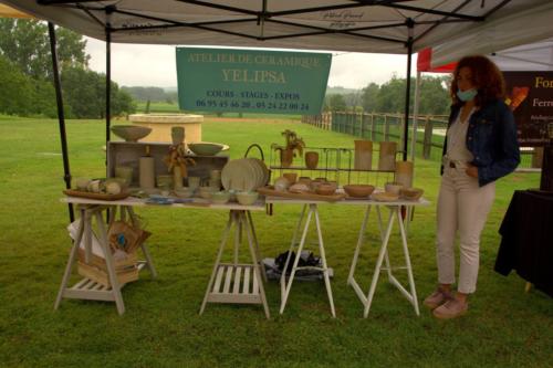 Stand de l'atelier de Yelipsa à la rencontre de l'artisanat d'art à Virelade
