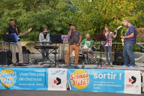 Scene d ete Virelade 2025 Les Loges Virelart daise Concert Acousteel Gang (6)