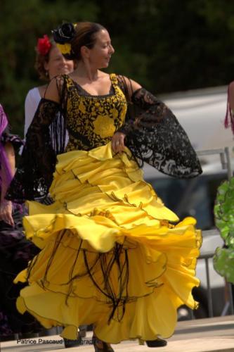 Démonstration de danse Sévillanes proposée par l'association Avirbol au Festival Musica Vir'live à Virelade 2