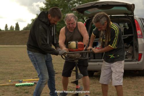 Montage du Village du Festival Musica Vir'Live à Virelade - Fred, Sébastien et Jean-Pierre