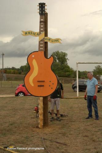 Décoration du village du Festival Musica Vir'live de Virelade