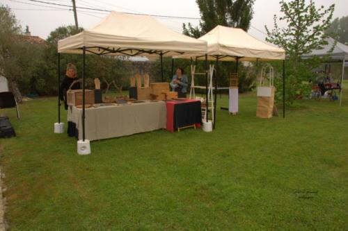 Installation des exposants - Rencontre de l'Artisanat d'Art - Les Loges Virelart'daise