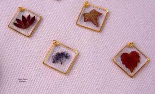 Pendentifs L'atelier Passiflore - Rencontre de l'Artisanat d'Art - Les Loges Virelart'daise