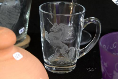 Verre gravé Patrice Gravure - Rencontre de l'Artisanat d'Art - Les Loges Virelart'daise