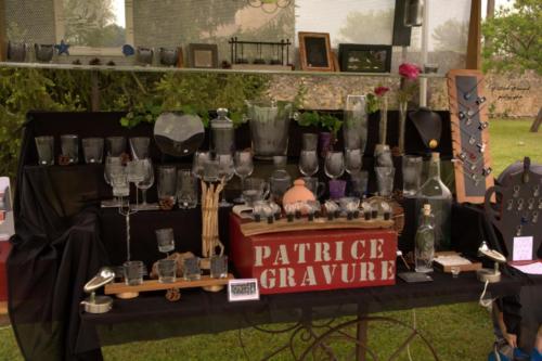 Stand Patrice Gravure - Rencontre de l'Artisanat d'Art - Les Loges Virelart'daise