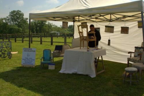 Stand Tapissier Ameublement 33 - Rencontre de l'Artisanat d'Art - Les Loges Virelart'daise