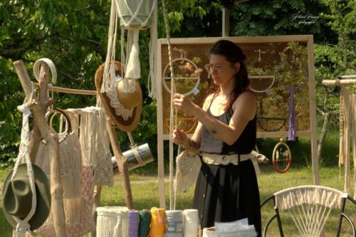 Morgane de Mo-An Macramé - Rencontres de l'Artisanat d'Art - Les Loges Virelart'daise